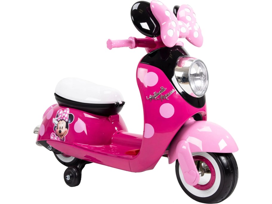 pink minnie mouse scooter ride-on