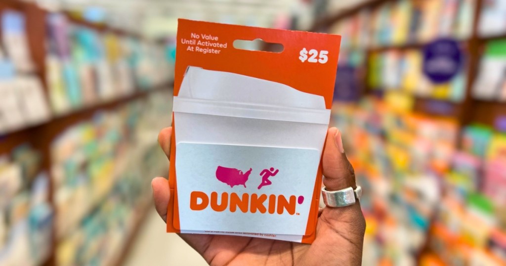 dunkin' donuts gift card in store