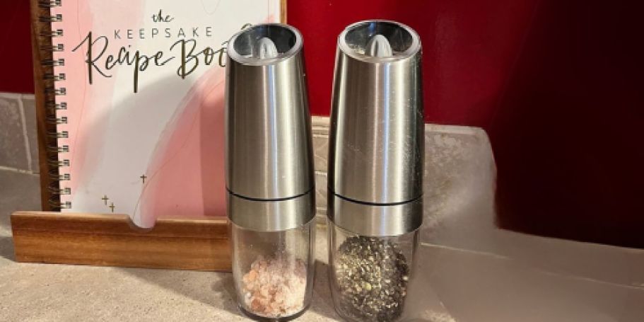 Gravity-Operated Electric Salt & Pepper Mill Set Only $14.99 on Amazon (Reg. $30)