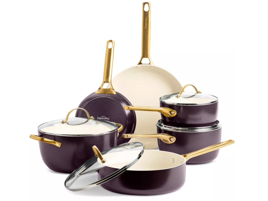 Green Pan Padova Healthy Ceramic Nonstick 10 Piece Cookware Set