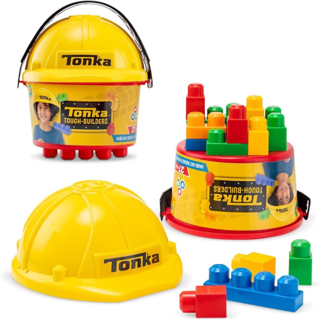 Tonka Tough Builders, Hard Hat, Building Block & Bucket Playset