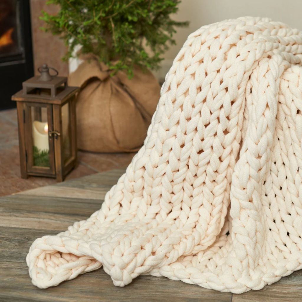 Berkshire Blanket Chunky Rope Knit Throw