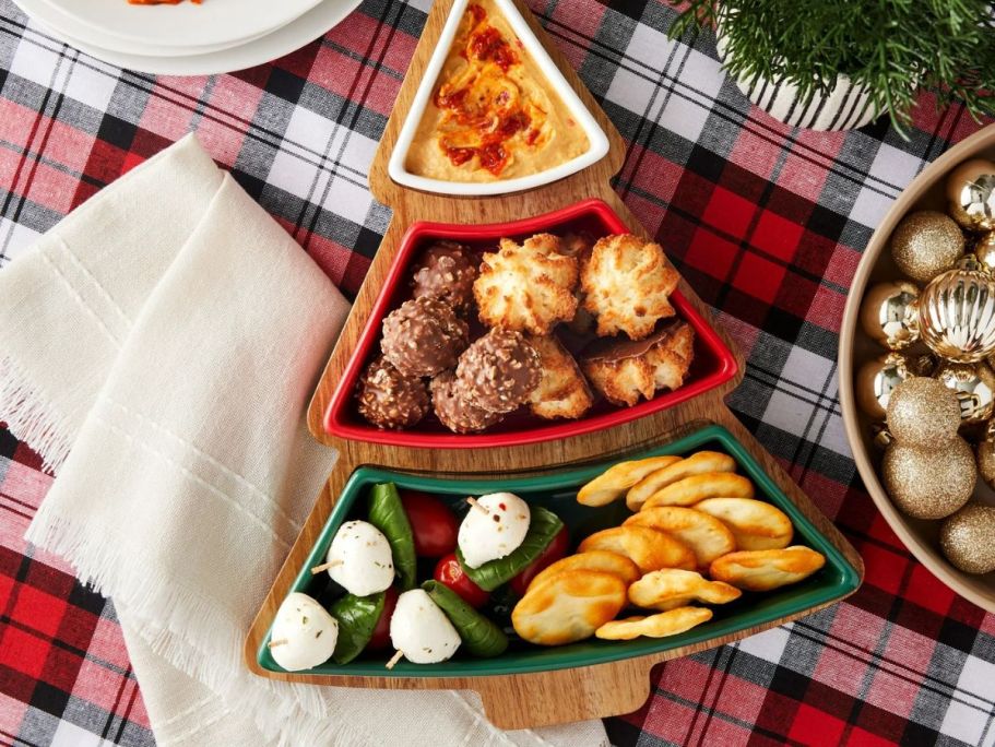 Christmas Acacia Wood Charcuterie Boards ONLY $9.96 on Walmart.online