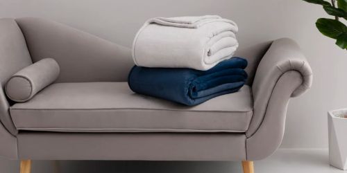 Hotel Style Luxury Plush Blankets 90” x 94” Only $15 on Walmart.online