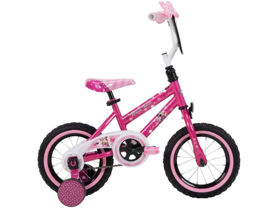 Huffy 12" Disney Minnie Mouse Bike in Pink stock image