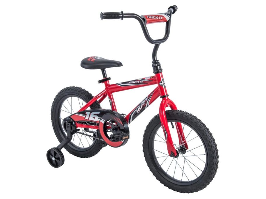 Huffy 16" Rock It Kids Bicycle in Red stock image