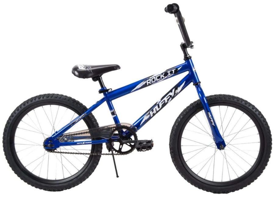 Huffy 20" Rock It Kids Bicycle in Blue stock image