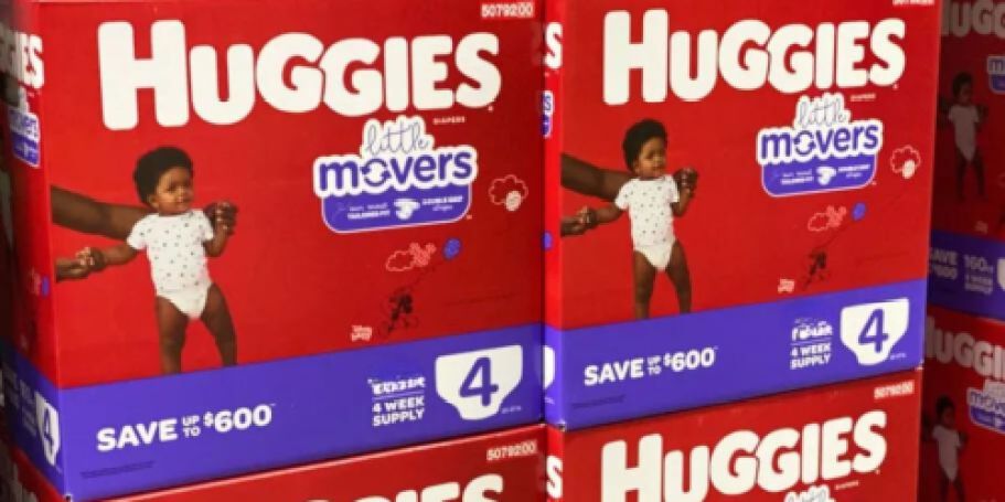 Huggies Size 4 Diapers 140-Count $33.97 Shipped on Amazon (Regularly $53)