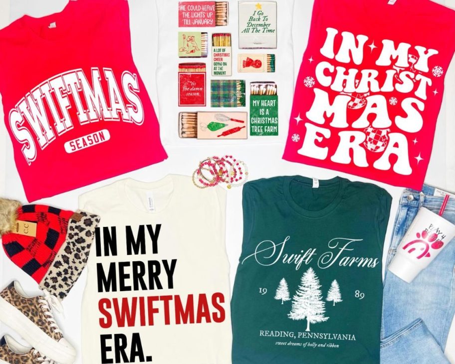 Christmas Swiftmas tees from Jane