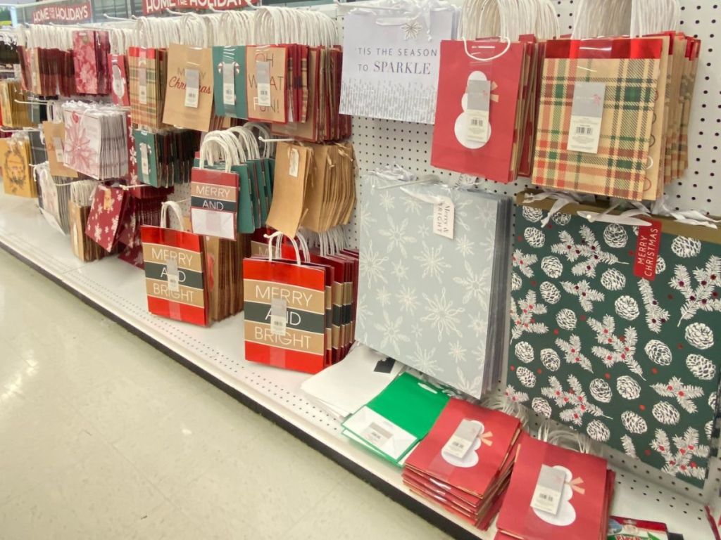 Holiday gift wrap supplies at Joann Fabric