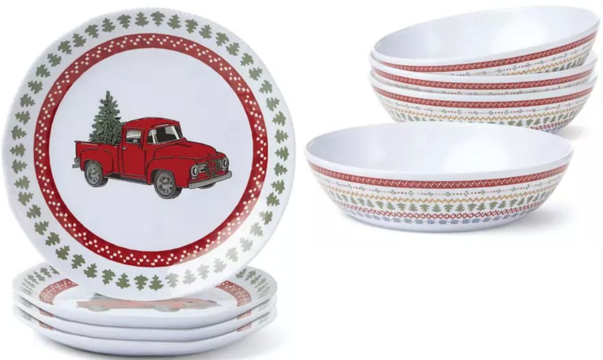 Joyland holiday melamine serveware