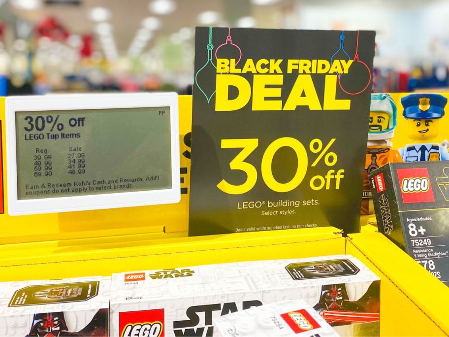 30% Off LEGO Black Friday Signs at Kohl's