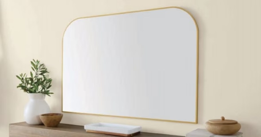 Mainstays Mantel Wall Mirror Only $20 Shipped for Walmart+ Members