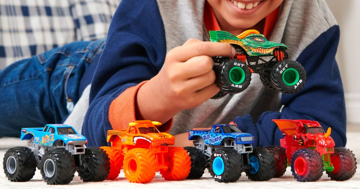 Monster Jam 12-Pack of 1-64 Scale Monster Truck Vehicles