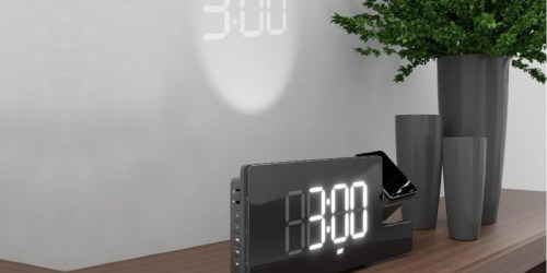 Amazon Basics Projection Alarm Clock Only $9.99 Shipped w/ Prime (Includes USB Charging Port)