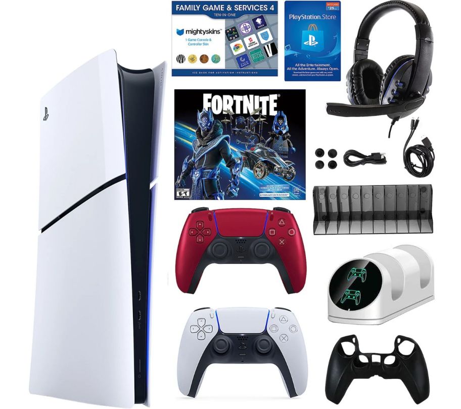 PS5 fortnite bundle stock image