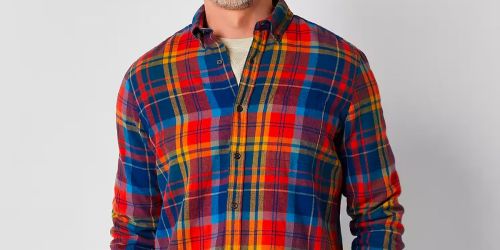 Men’s Flannel Shirts Only $11 on JCPenney.online (Reg. $40)