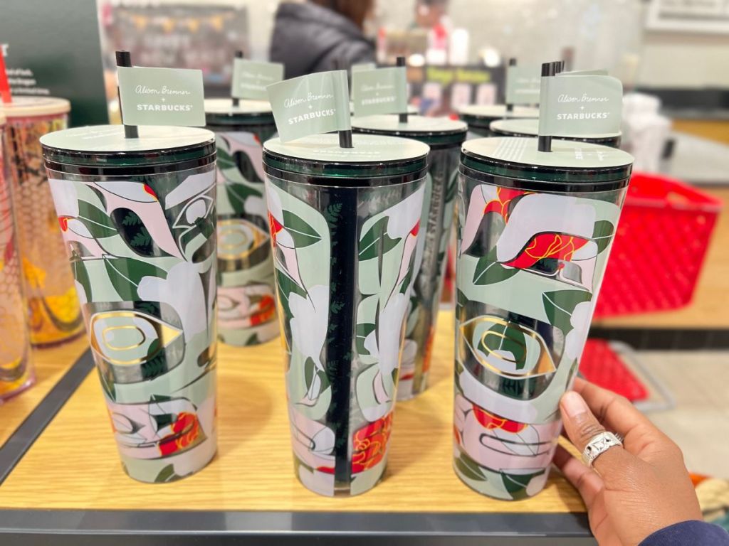 Starbucks floral retro tumbler