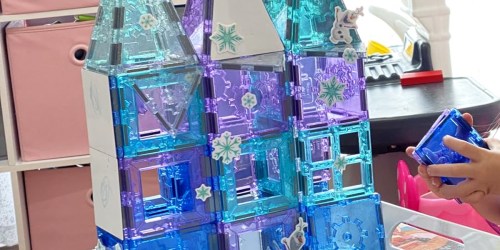 Disney Frozen Magnetic Tiles Building Set Just $34.97 on Walmart.online | Includes Stickers, Markers, & More