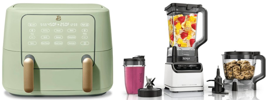 green air fryer and ninja blender system