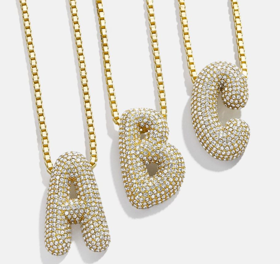 pave alphabet necklaces 