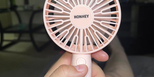 Handheld Mini Fan Only $4.99 on Amazon (Regularly $14) | Great Stocking Stuffer Idea