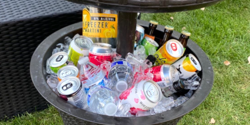 Keter Outdoor Cooler Table Only $39.98 Shipped on Amazon (Regularly $90) | Holds Up to 40 Cans!