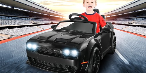 Dodge Challenger 12V Ride On Car Only $169.99 Shipped on Walmart.online | 4 Color Choices