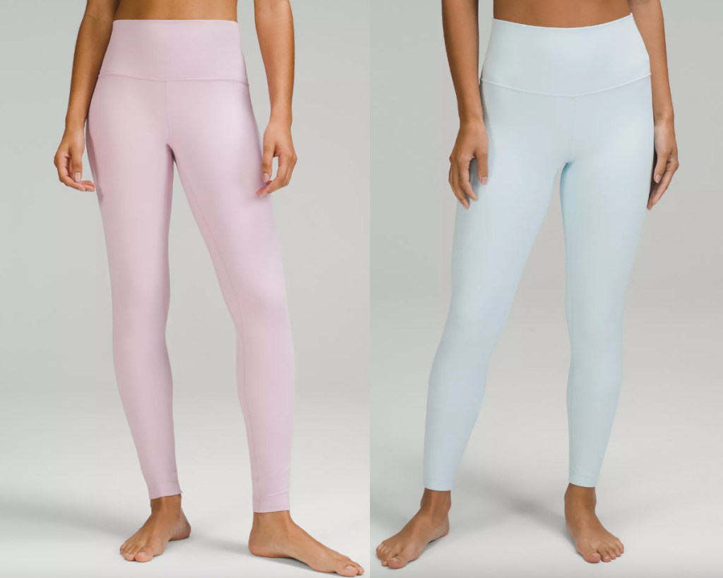 light pink and light blue align pants