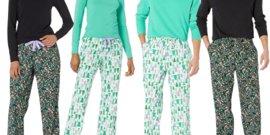 Amazon Essentials Men’s & Women’s Matching Pajamas from $13.80