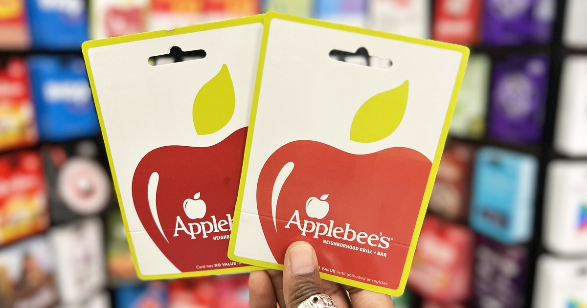 Score TWO $10 Bonus Applebees Cards w/ $50 Gift Card Purchase