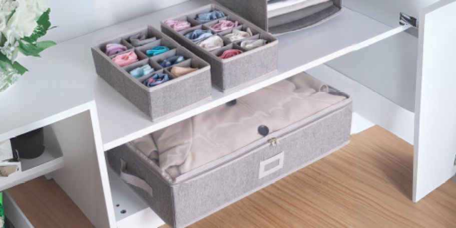 Under Bed Storage Bin & Drawer Organizers Set ONLY $9.96 on Walmart.online (Reg. $23)