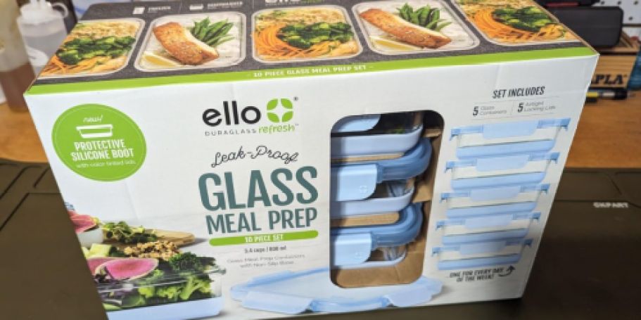 Ello Glass Meal Prep Containers 5-Pack Only $21 Shipped for Amazon Prime Members (Reg. $40)