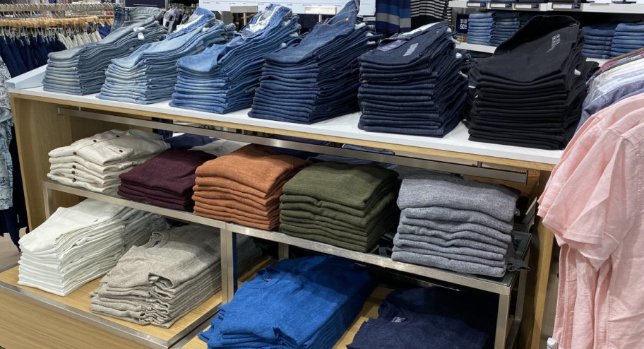 GAP items displayed at the store