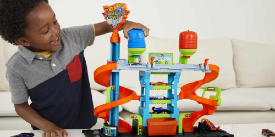 Hot Wheels City Mega Car Wash Playset Just $20 on Walmart.online (Reg. $45)