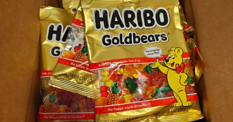 Haribo Goldbears Gummi Candies 5oz Bag 12-Pack