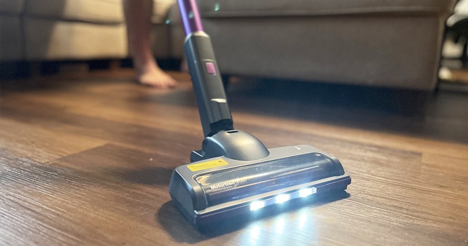 cordless vacuum with led headlights