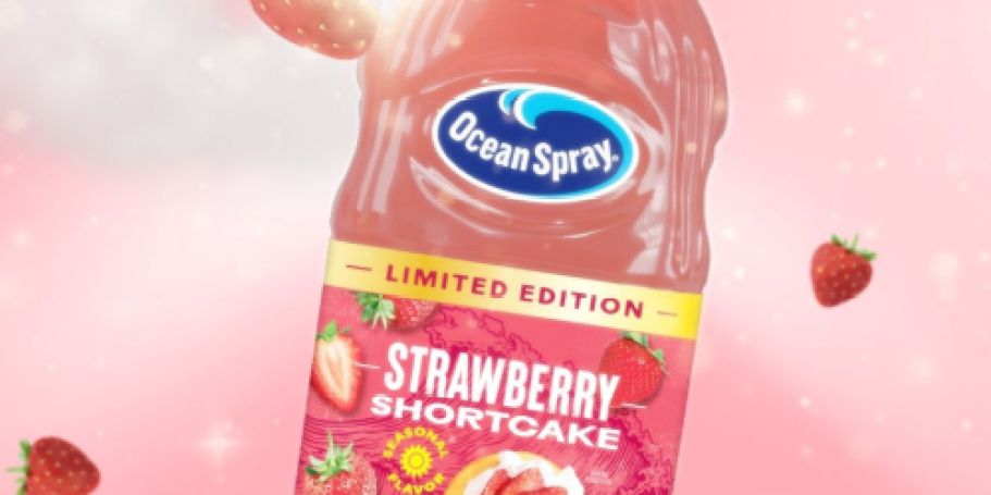 NEW Limited Edition Ocean Spray Strawberry Shortcake “Dessert Juice” onlineing to Walmart