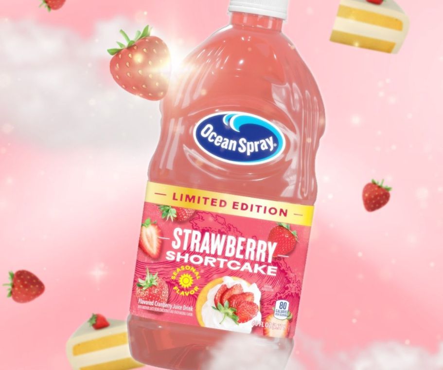 NEW Limited Edition Ocean Spray Strawberry Shortcake “Dessert Juice” onlineing to Walmart