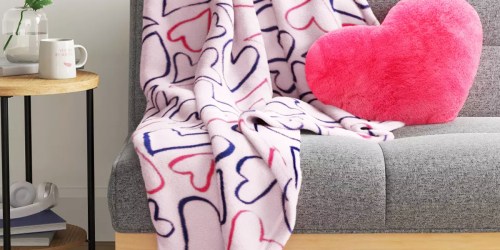 Valentine’s Day Throw Blankets Just $10 on Target.online