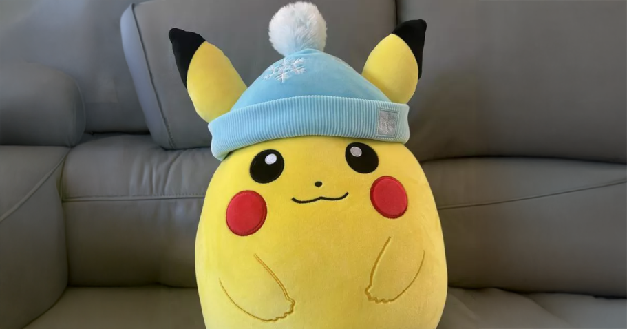 Pokémon Squishmallows 14″ Pikachu Holiday Plush Just $24.99 on Target.online