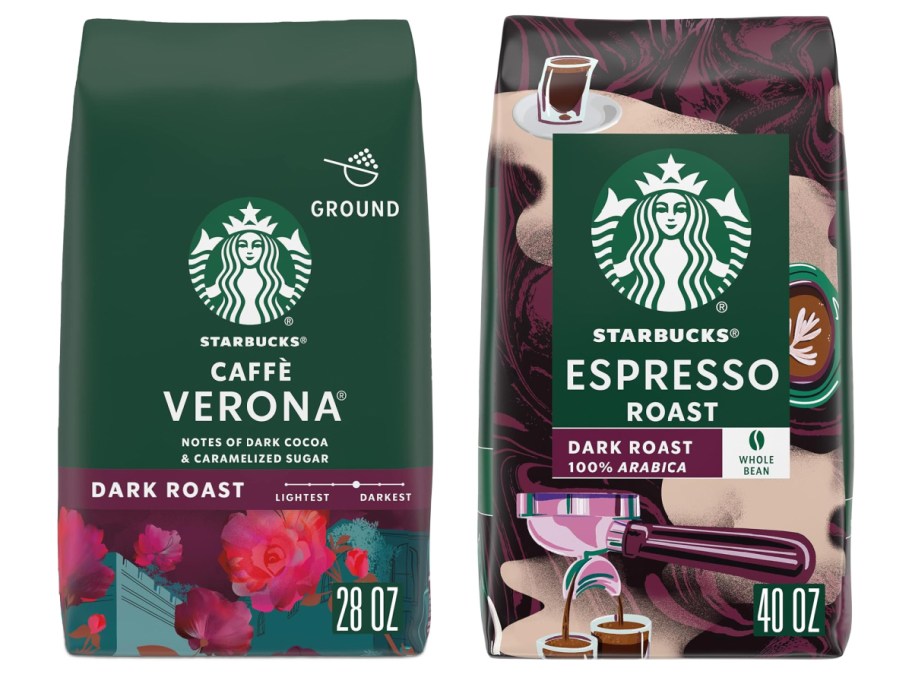 Stock images of Starbuck coffee roasts