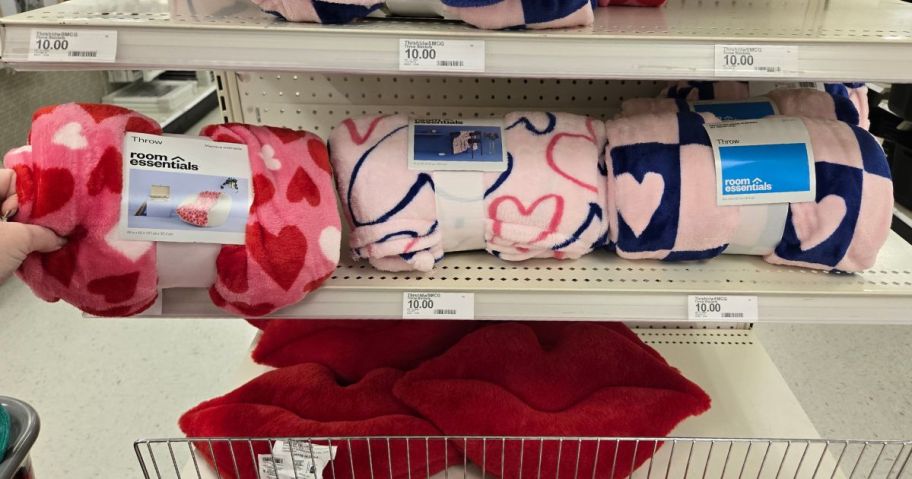 Target Valentine's Day Throw Blankets