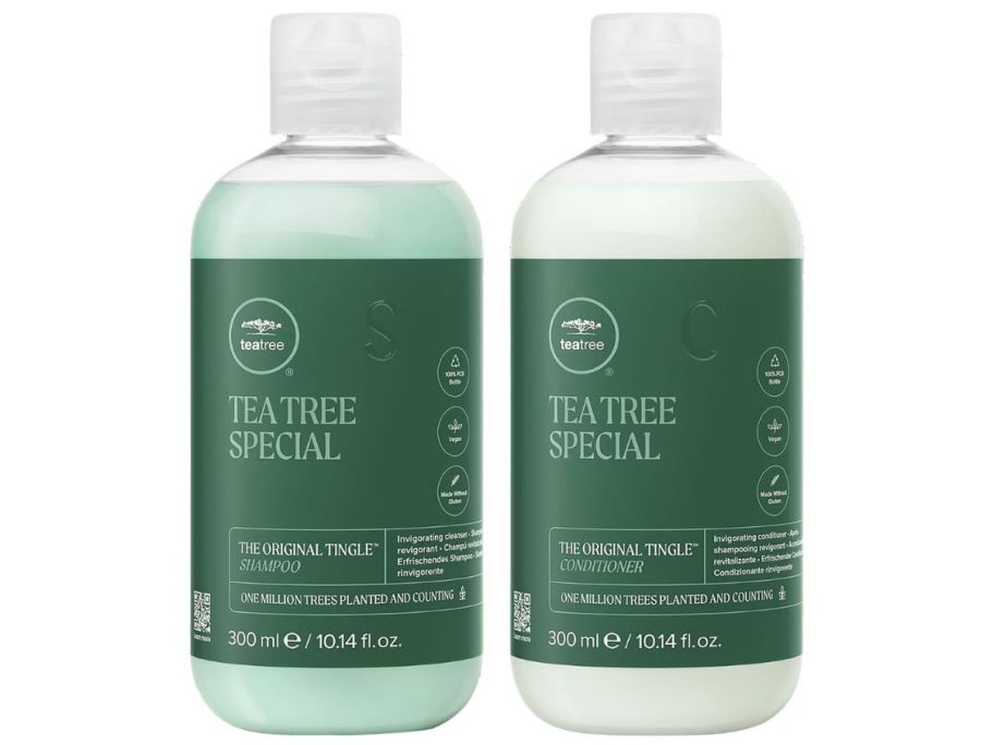 2 bottles of tea tree shampoo and conditioner 