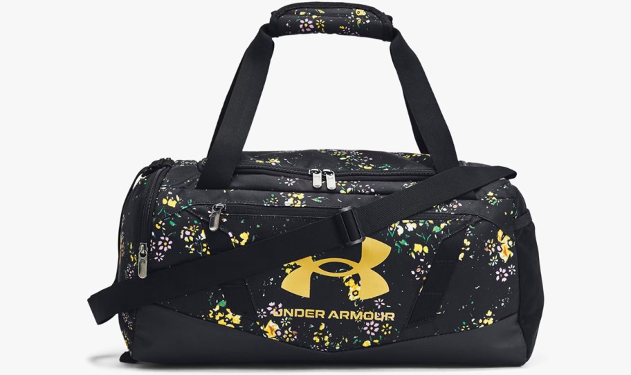 floral print duffle bag