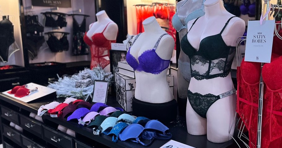 Extra 25% Off Victoria’s Secret Clearance | $2 Panties, $4.49 Bras, & More