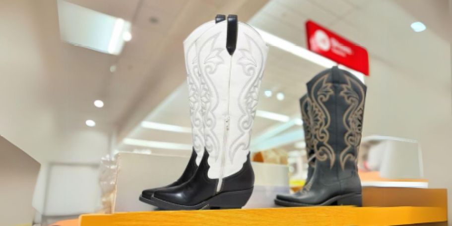 Trendy Western Boots w/ Memory Foam Insole ONLY $27 on Target.online (Regularly $45)