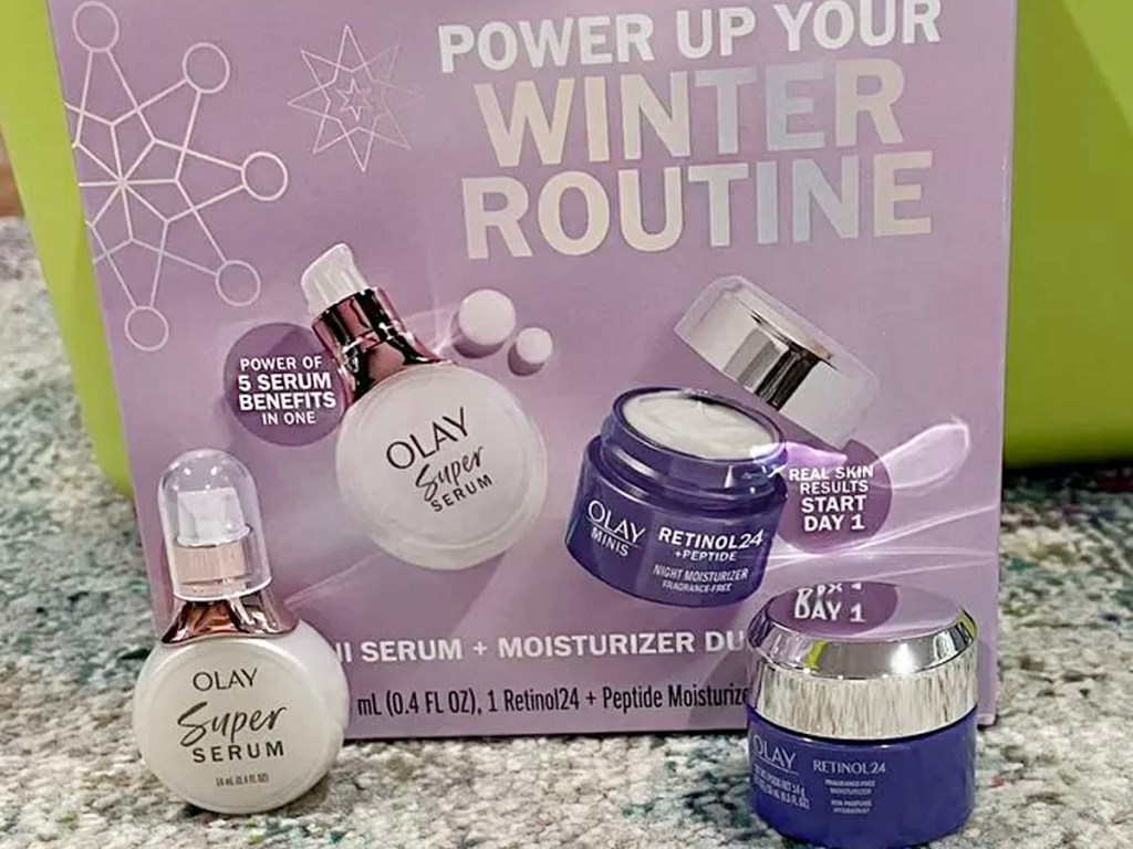 olay winter routine gift set box