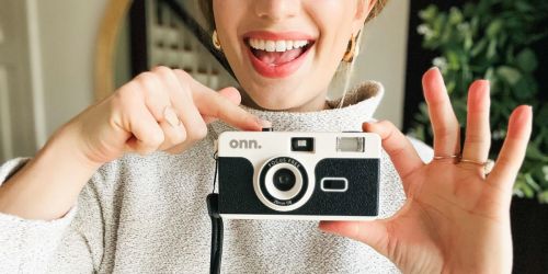 onn. Reusable 35mm Camera Only $19.88 on Walmart.online | Nostalgic Stocking Stuffer!