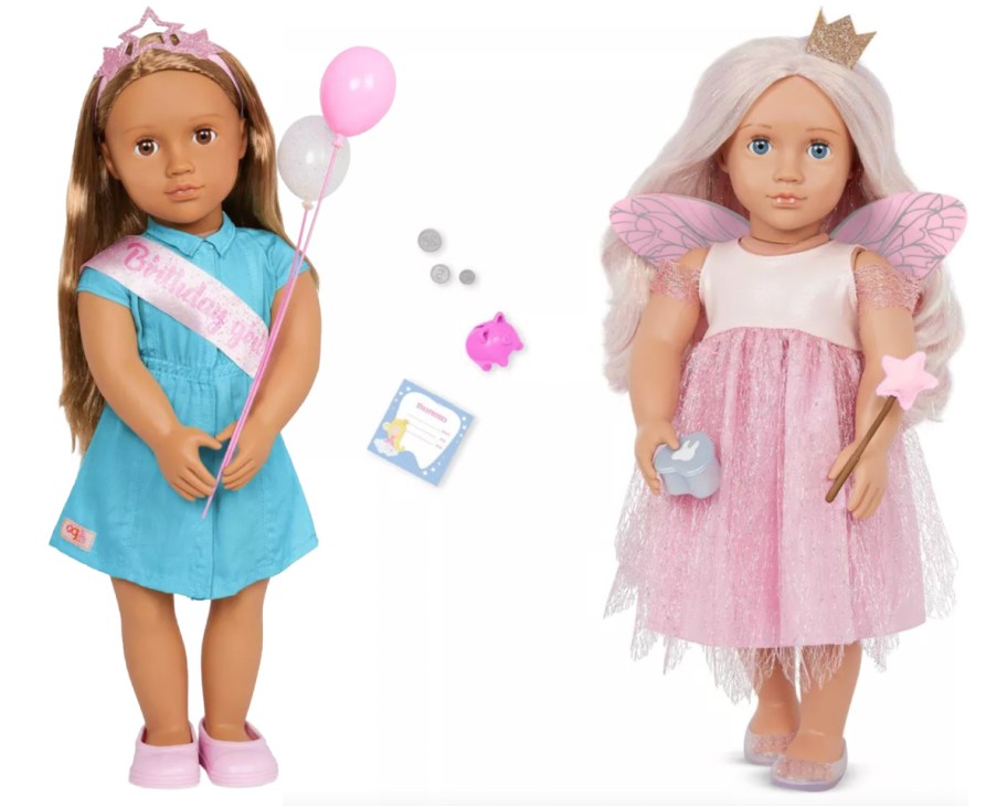 18" birthday and tooth fairy dolls